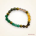 Money Magnet Bracelet - Pyrite, Citrine, Tiger Eye, Green Aventurine, Clear Quartz 8mm beads